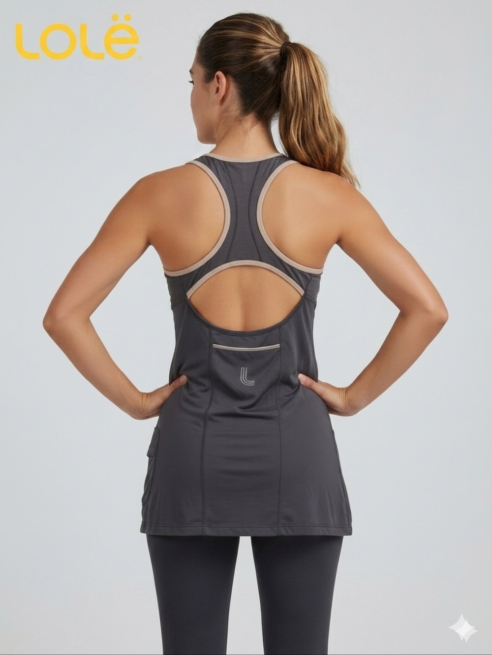 XS Lole Women's Black Racerback Tank Top